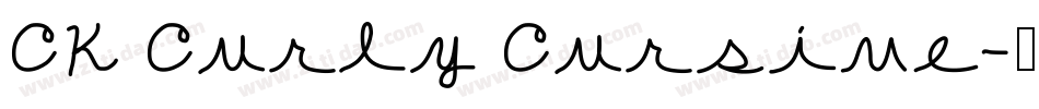 CK Curly Cursive字体转换